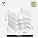 Axyaa Metal File Tray - Office Document Storage Rack