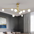 Axyaa Nordic Light Luxury Copper Chandelier for Home Lighting