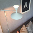 Axyaa Marseille White Black Metal Trumpet Wall Lamp