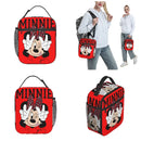 Axyaa Minnie Mouse Lunch Bag Insulated Cooler Thermal Bento Box School Office