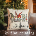 Axyaa Christmas Gnome Tree Pillow Cover for Sofa Bedroom Car Decor