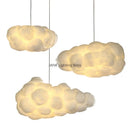 Axyaa Nordic Cloud Pendant Light for Kids' Room Restaurant Silk Cotton LED Lighting