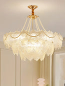 Axyaa French Crystal Hanging Light: Modern Luxury for Living, Dining, Bedroom