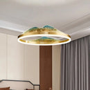 Axyaa Crystal Chandelier Stair Pendant Living Room Lighting