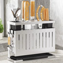 Axyaa Stainless Steel Wall-Mounted Kitchen Storage Rack