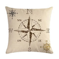 Axyaa Nautical Series Pillowcase for Home Sofa Living Room Decor