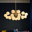 Glass Bubble Chandelier Shade LED Pendant Light Modern Bedroom Living Room Lighting by Axyaa
