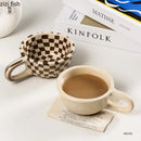 Axya Irregular Chessboard Coffee Mug Set