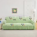 Axyaa Cartoon Sofa Cover - All-Inclusive, Non-Slip, Four-Season, Double Armrest, Elastic Sofa Cover