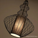 Axyaa Retro Birdcage Pendant Lamp for Industrial Home Decor