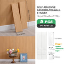 Axyaa Self-Adhesive Wooden Wall Stickers, Rectangular Skirting Lines, 1mm Thickness, Indoor Use