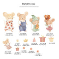 Boho Bunny Mouse Mushroom Animals Forest Nursery Wall Decals Sticker Axyaa Kids Room Art