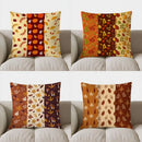 Axyaa Autumn Leaves Pattern Decorative Pillow Cover for Sofa, Bedroom, Car