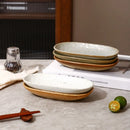 Axyaa Ceramic Tray: High-End Plate for Wine, Restaurant, and Desserts