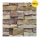 Axyaa 3D Faux Stone Tile Sticker for Kitchen and Bathroom Walls