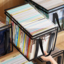Axyaa Transparent Foldable Book Storage Bag Organizer for Student Dormitory
