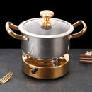 Axya Double Bottom Stainless Steel Soup Pot, Non-Stick Korean Hotpot