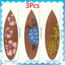 Axyaa Beach Surfboard Wall Hanging Decor Set | Summer Hawaiian Room Aesthetics
