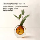 Axyaa Glass Vase: Elegant Decor for Living Room, Dining Table, Fresh Flowers & Hydroponics