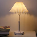 Axyaa Rechargeable Touch Table Lamp with Replaceable E12 Bulb for Bedroom and Dining Area