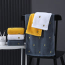 Axyaa Avocado Embroidered Cotton Towels: Soft, Thick, Non-Shedding for Bath Use