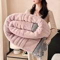 Axyaa Coral Fleece Blanket: Soft, Plush, All-Season Bed Throw for Home & Office