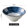 Axyaa Ceramic Salad Bowl Set: Hand-Painted Tableware for Home, Large Size, Internet Celebrity Favorite
