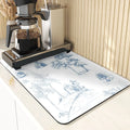 Silicone Plant Pattern Table Mat for Kitchen - Axyaa Landscape Style Decor