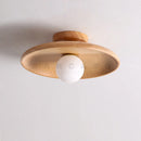 Axyaa Nordic Walnut Log Ceiling Lights - Creative, Simple, and Stylish Lighting Fixtures