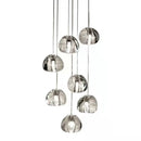 Axyaa Nordic LED Pendant Lights | Suspended Staircase Crystal Ball Decorative Indoor Lighting
