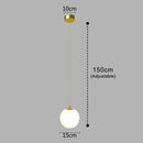 Axyaa Glass LED Pendant Lights, High-Quality Hanging Lamp for Modern Decor