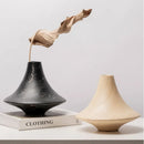 Axyaa Resin Conical Vase with Geometric Ornaments for Home Decoration