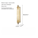 Axyaa LED Alabaster Outdoor Wall Lamp for Living Room & Courtyard