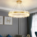 Axyaa Glass Art Chandelier for Living Room, Bedroom, Dining Room, and Hotel Villa