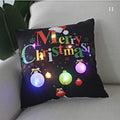 Axyaa LED Santa Claus Cushion Cover: Festive Light-Up Pillowcase for Home Decor