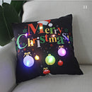 Axyaa LED Santa Claus Cushion Cover: Festive Light-Up Pillowcase for Home Decor