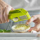 Axyaa 2-in-1 Garlic Press & Slicer Kitchen Gadget