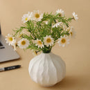 Ceramic White Vase for Home Decor by Axyaa