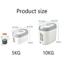 Axyaa Rice Dispenser Kitchen Organizer Storage Container Cereal Jar Home Box