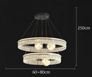 Axyaa Luxury LED Pendant Chandelier for Living & Dining Room Decor