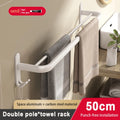 Axyaa Foldable Aluminium Towel Rack, Wall Mounted Bathroom Hardware Set