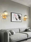 Axyaa LED Glass Wall Lamp, Bedroom Living Room Decorative Lighting