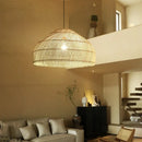 Axyaa Handcrafted Rattan Chandelier: Modern Designer Lighting for Home & Business decor