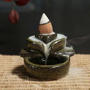 Axyaa Buddha Waterfall Incense Burner for Home and Office Decoration