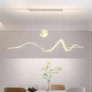 Axyaa Nordic Moon LED Chandelier Pendant Light for Dining Room and Kitchen