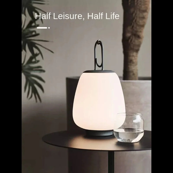 Axyaa Rechargeable Nordic Table Lamp for Stylish Living Room and Bedroom