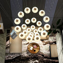 Axyaa LED Pendant Chandeliers for Modern Living and Dining Rooms