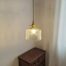 Axyaa Green Glass Pendant Light Chandelier, Nordic LED Hanging Lamp for Home Decor