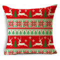 Axyaa Christmas Linen Pillowcase 45x45cm - Festive Home Decor & Gifts