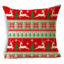Axyaa Christmas Linen Pillowcase 45x45cm - Festive Home Decor & Gifts